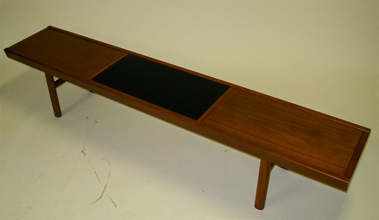 Banco superior reversible de teca danesa de 1950