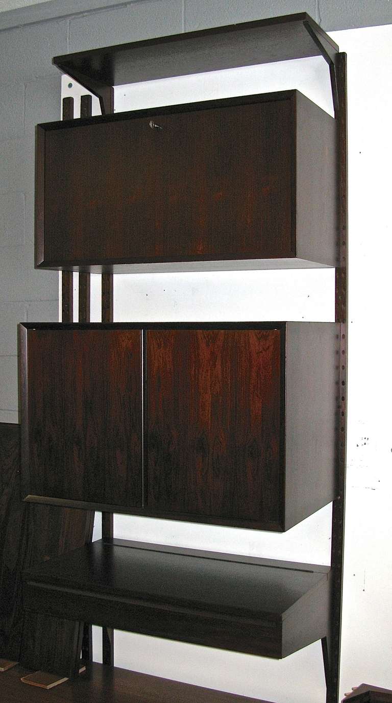 Gorgeous 1960 Cado Rosewood Wall System 1