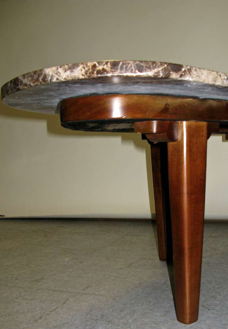   1960 Organic- Shaped Marble Coffee Table For Sale 1