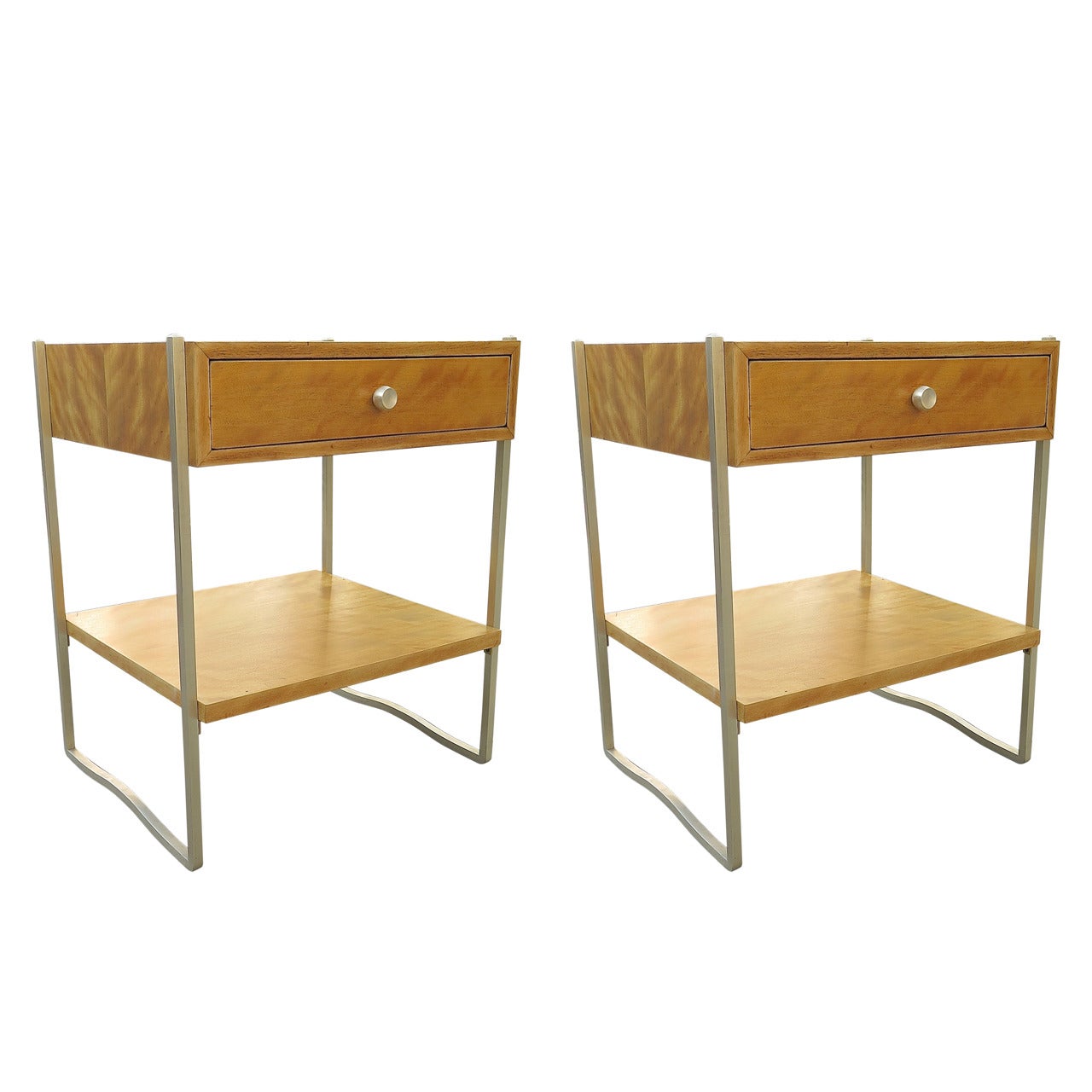 Rare and Gorgeous Pair of 1950 Kittinger Nightstands