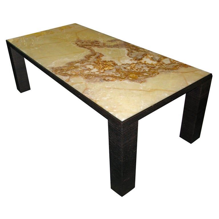 Amazing Custom Made Onyx Dining Table With Pull Outs At 1stdibs Amazing Custom Made Onyx Dining Table With Pull Outs For