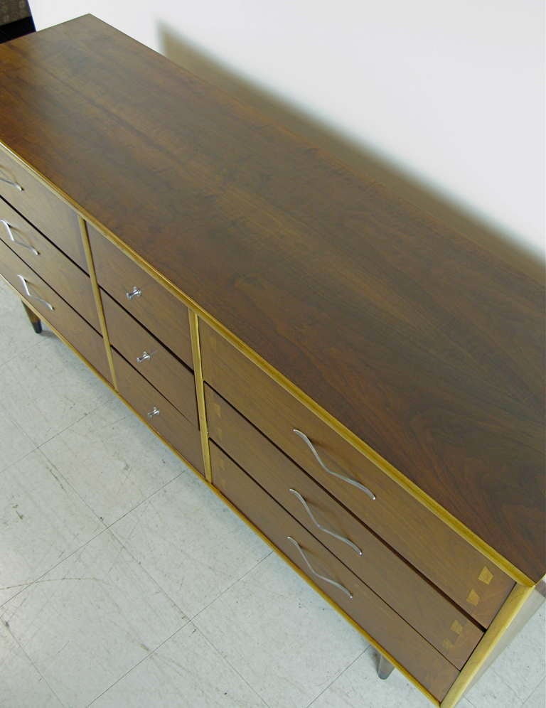American Rare 1950 Lane Dovetail Drawer Dresser
