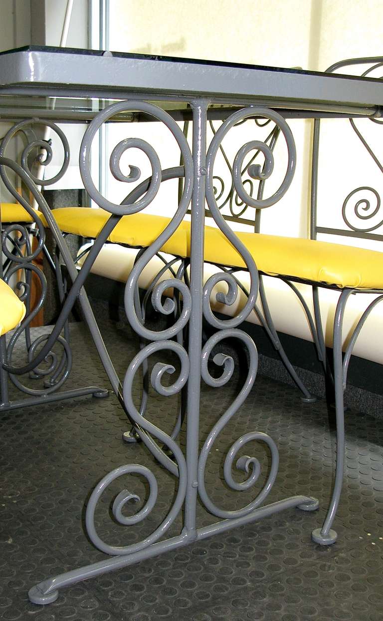 American Fantastic 1950's Scroll Pattern Outdoor Patio Set