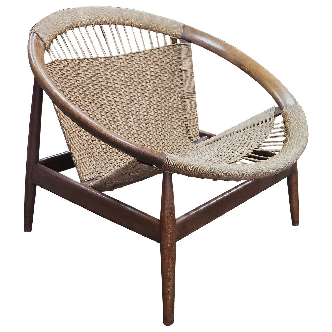 Illum Wikkelso Ringstol Chair, 1950
