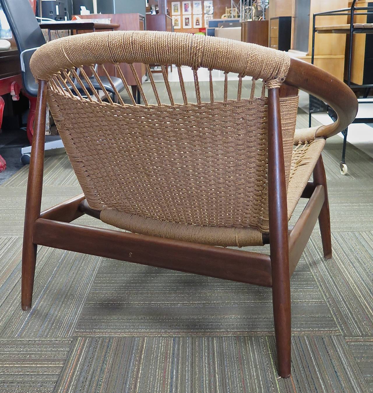 Illum Wikkelso Ringstol Chair, 1950 In Excellent Condition In Hudson, NY