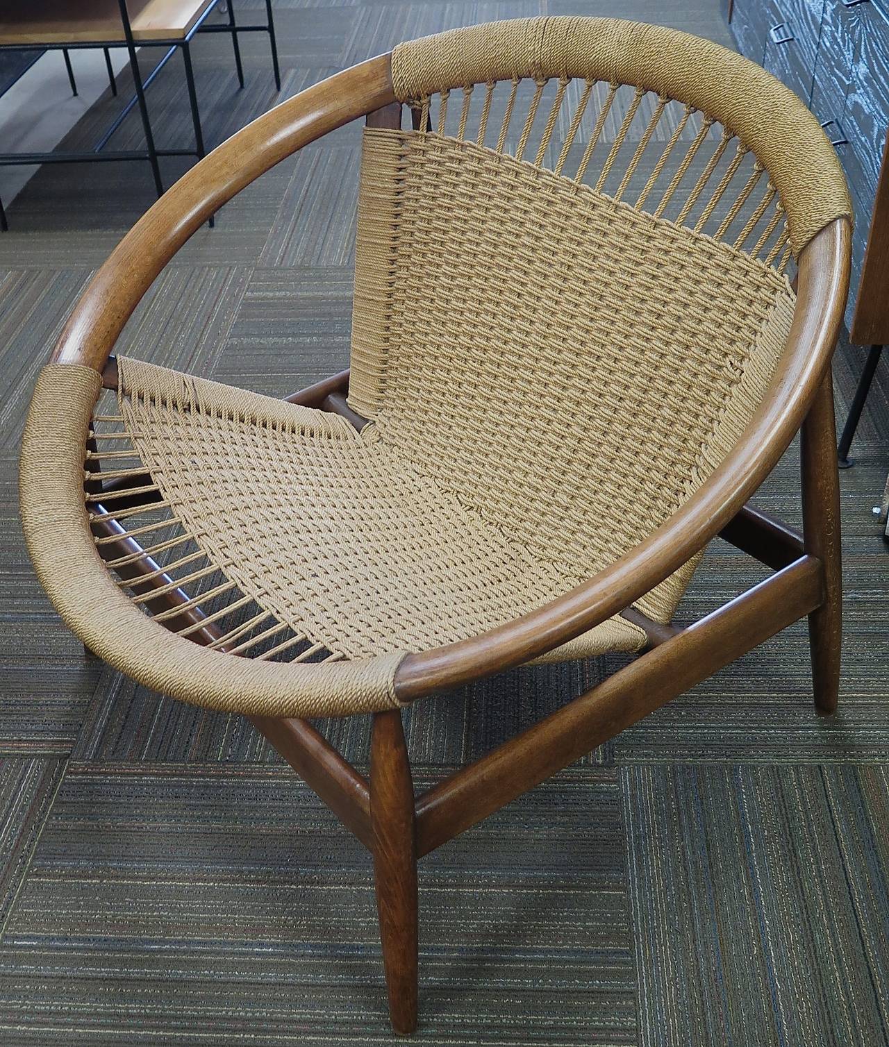 Mid-20th Century Illum Wikkelso Ringstol Chair, 1950