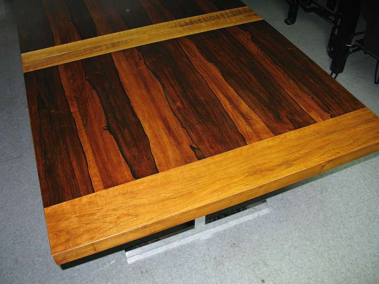 American Spectacular 1950 Milo Baughman for Thayer-Coggin Rosewood Table