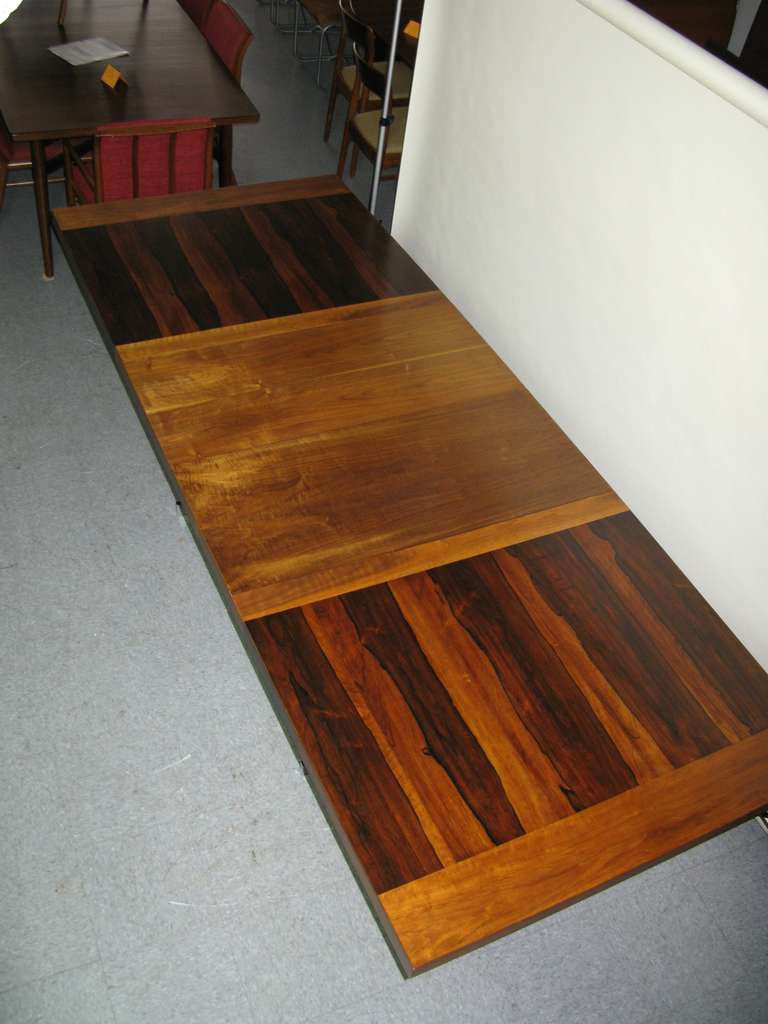 Spectacular 1950 Milo Baughman for Thayer-Coggin Rosewood Table In Excellent Condition In Hudson, NY