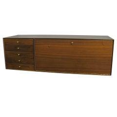 1950 Walnut Drop Front Bar - Wall Mount