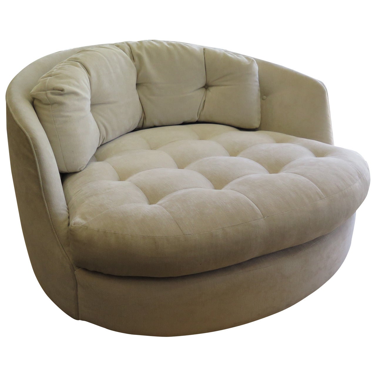 Comfortable 1960 Milo Baughman Extra Large Tub Chair at 1stDibs extra