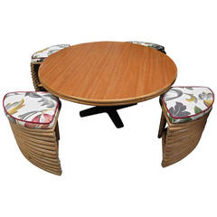 Casual 1950 Ritts & Company Table with Disappearing Stools
