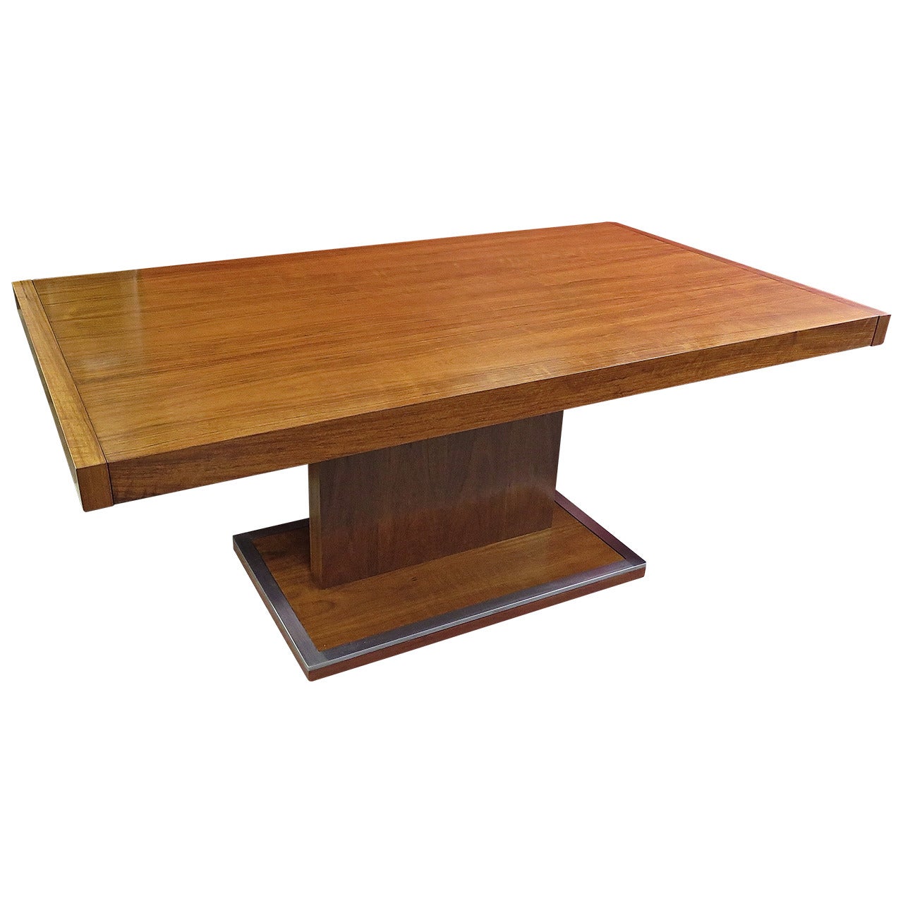 Gorgeous 1950 Pedestal Center Table Attributed to Baughman
