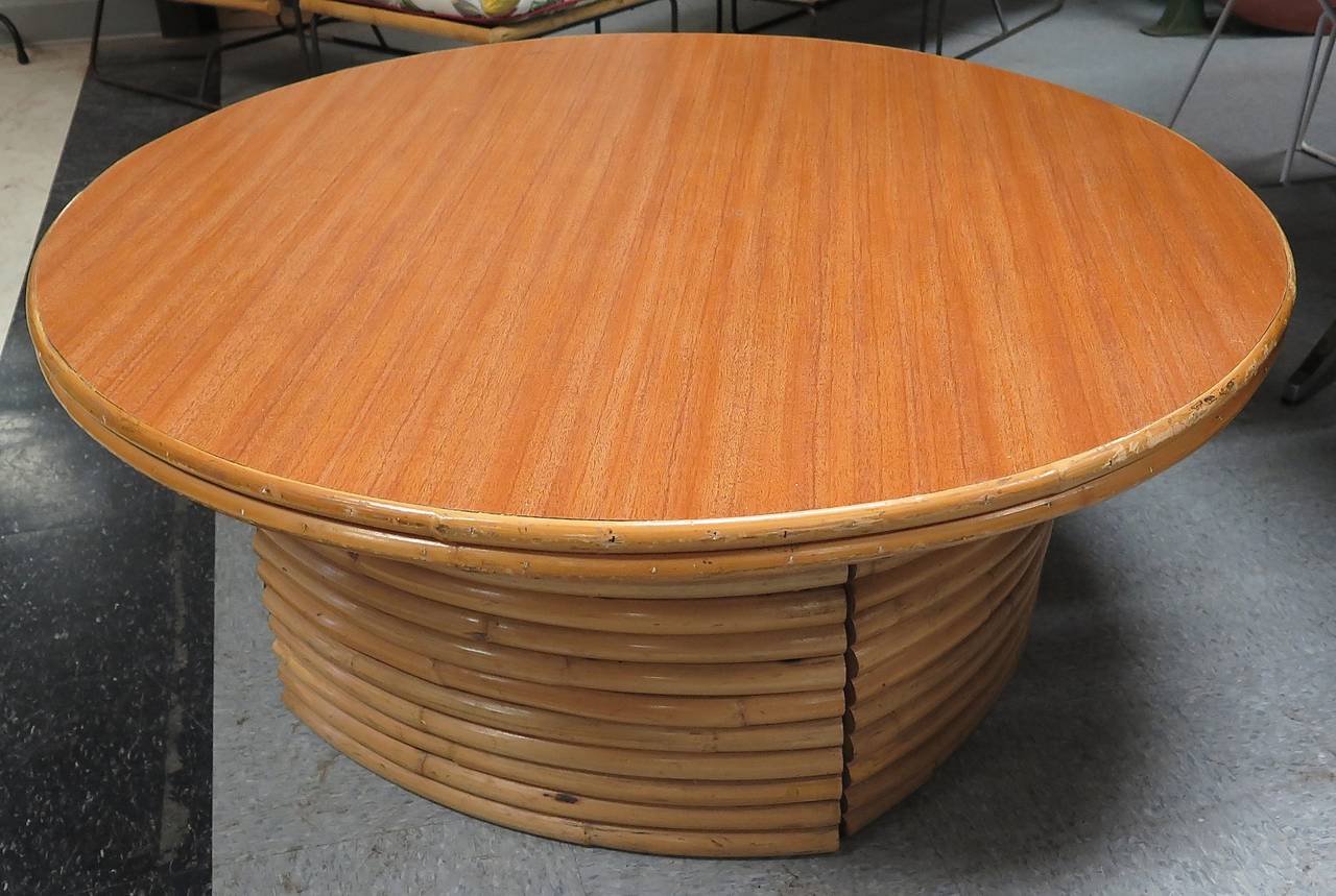 Mid-20th Century Casual 1950 Ritts & Company Table with Disappearing Stools
