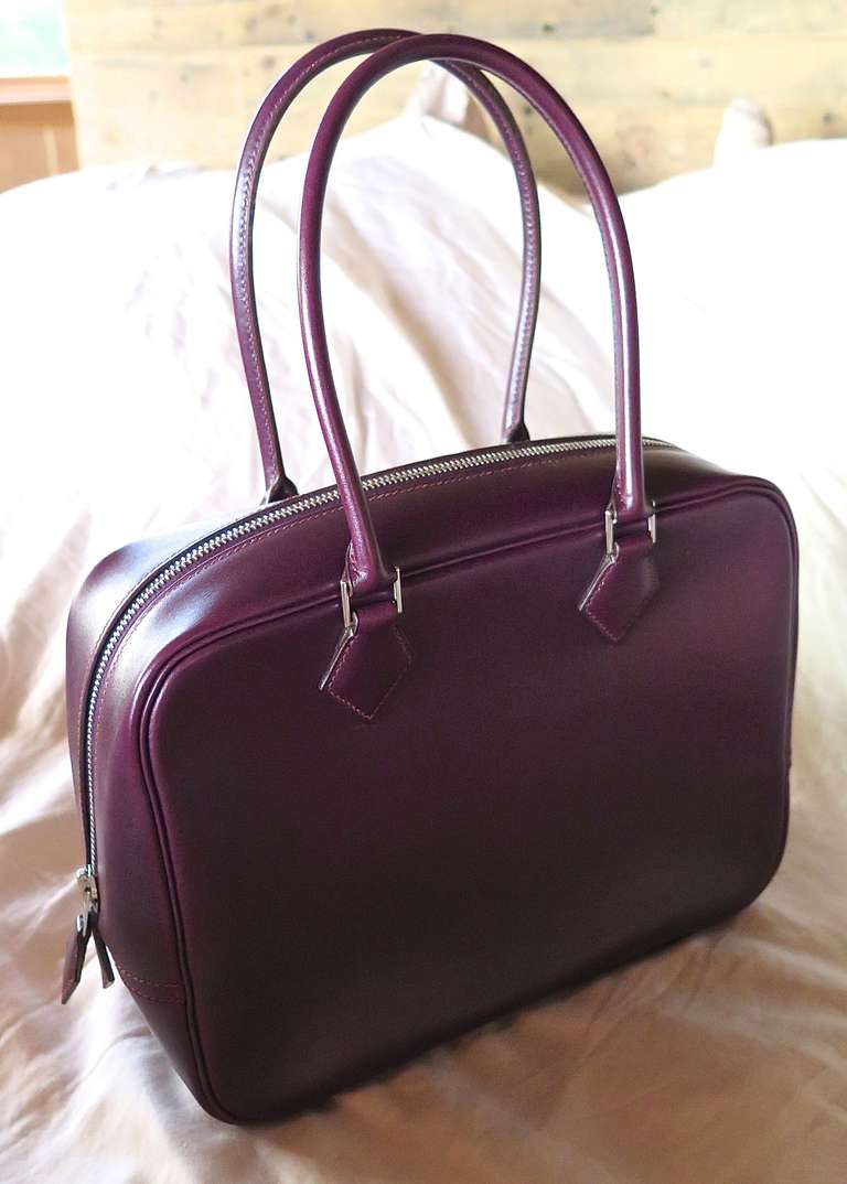 Hermes Raisin Leather Plume Bag-28cm For Sale at 1stdibs  