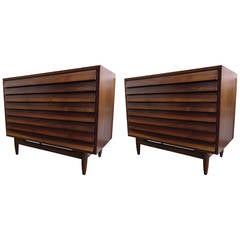 American of Martinsville Pair of Three-Drawer Chests, 1960