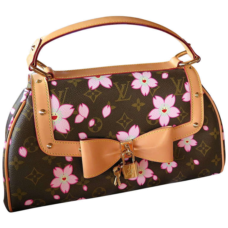 Louis Vuitton Murakami Cherry Blossom Sac Retro Handbag at 1stDibs