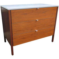 1950 Knoll Walnut 3 Drawer Dresser