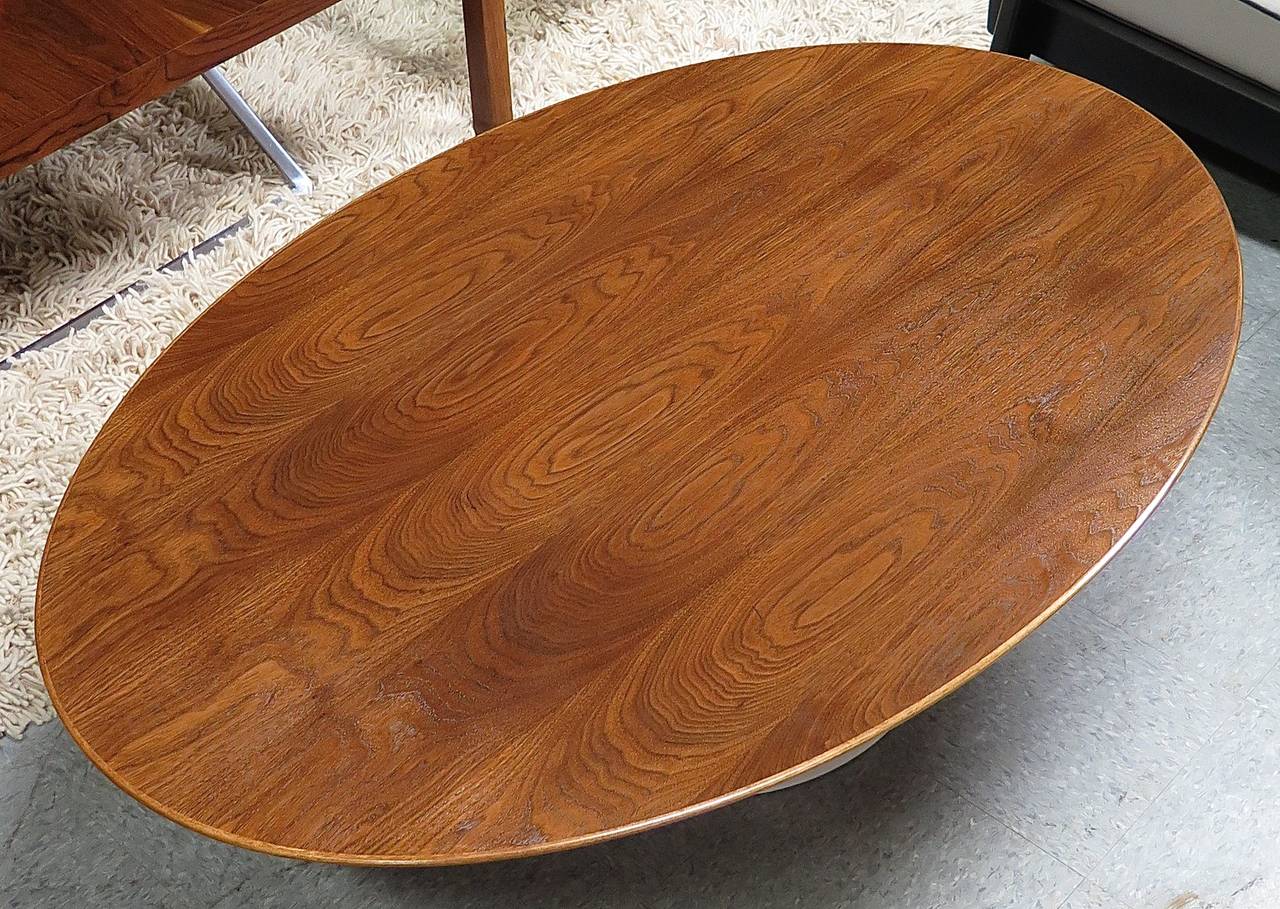 American Rare 1960 Saarinen Oval Coffee Table