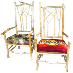 Pair of Dan Mack Water Series Adirondack Chairs, 1990