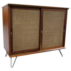 1960 Woven Front, Two-Door Cabinet