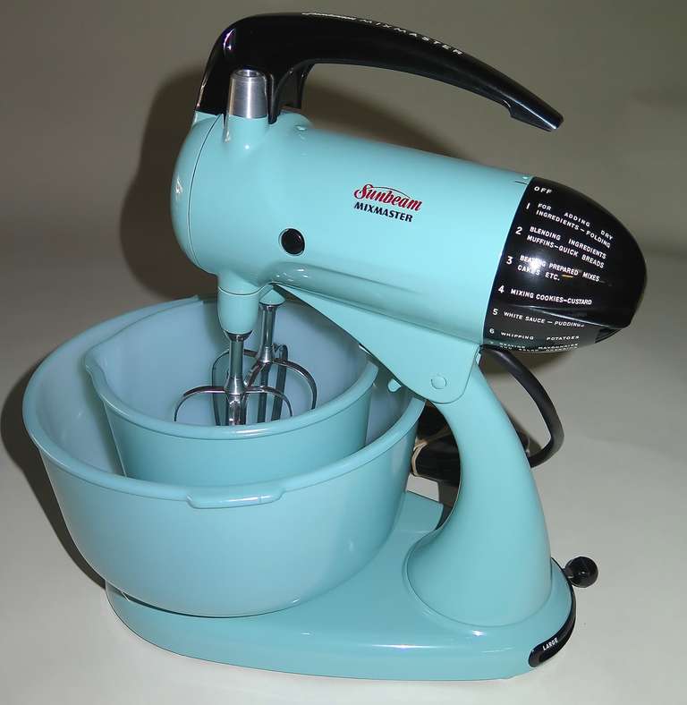 1950s Vintage Sunbeam Mixmaster Model 12 Stand Mixer Turquoise Decoration  for sale online