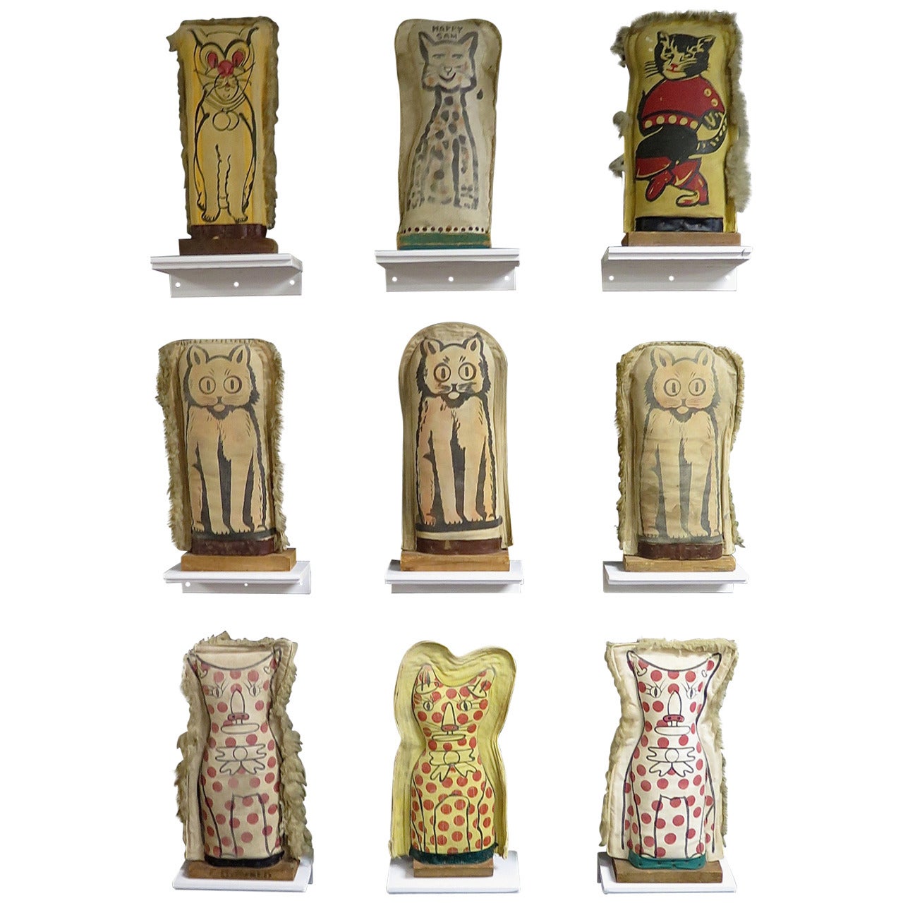 Rare Set of Nine Carnival Punks and One Ted