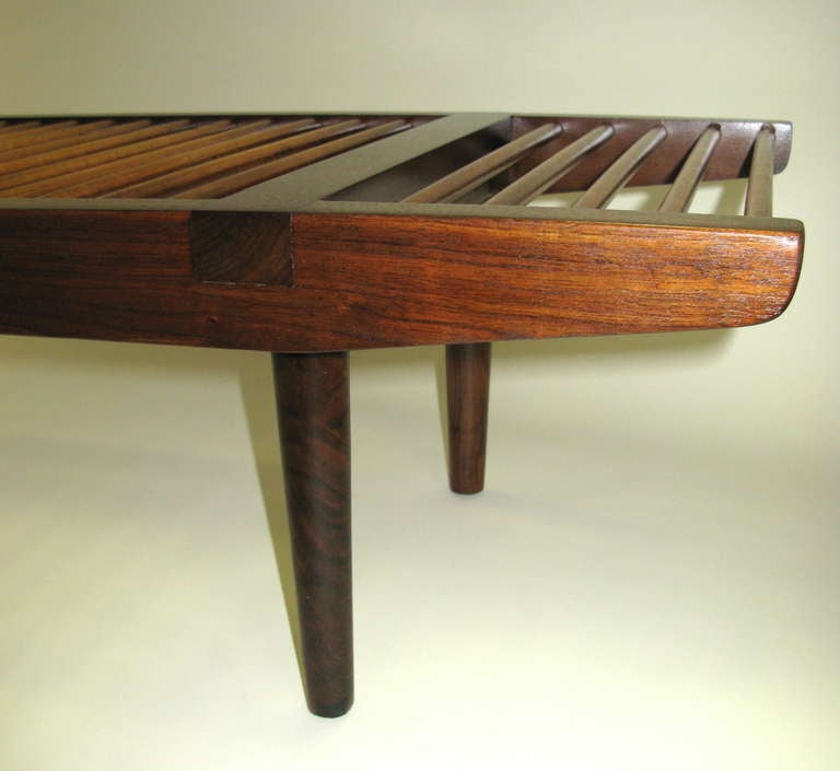 American Gorgeous 1960 Milo Baughman Dowel Bench- Long Version For Sale