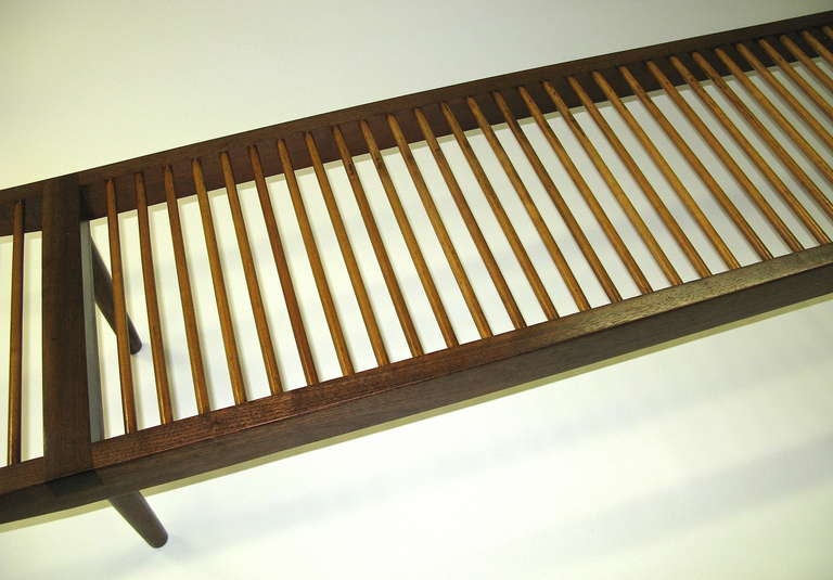 Mid-20th Century Gorgeous 1960 Milo Baughman Dowel Bench- Long Version For Sale