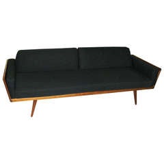 Amazingly Comfortable 1950 Mel Smilow Wood-Sided Couch