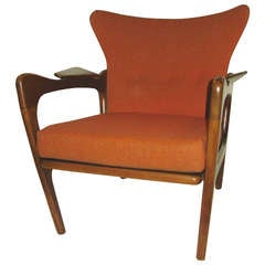 Attractive 1960 Adrian Pearsall Low-Back Arm Chair