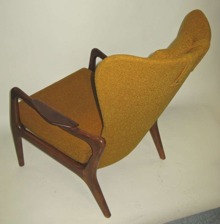 Fabulous 1960 Adrian Pearsall HighBack Lounge Chair at 1stDibs