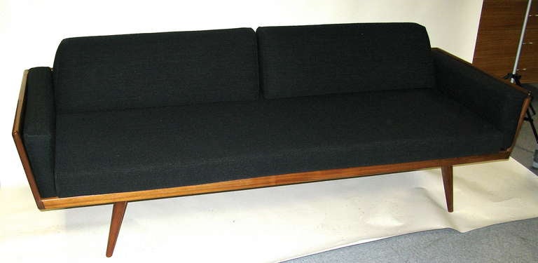 wood sided sofa