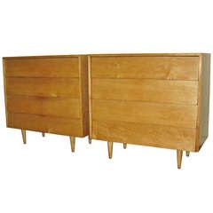 Exquisite Set of Knoll 4-Drawer Dressers