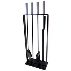 1960 Pilgrim Fireplace Tool Set with Aluminum Handles