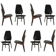 Fabulously Constructed 1960 High Back Chairs