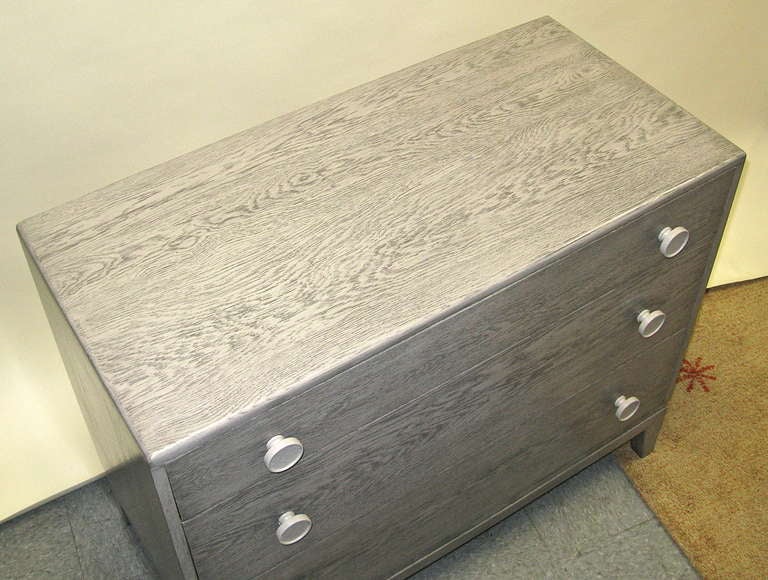 Mid-Century Modern Custom Finish 1940 Kittinger Oak 3- Drawer Dresser