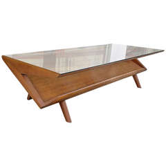 Clever 1950 John Keal for Brown 
Saltman Coffee Table