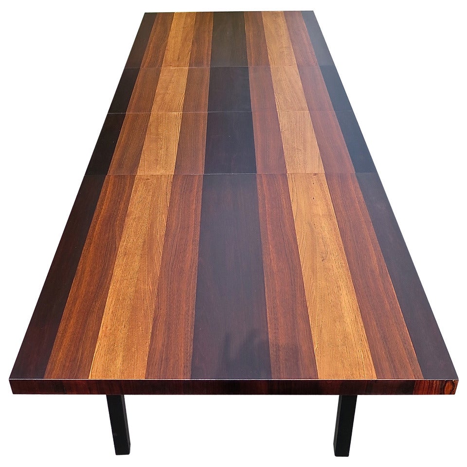 Milo Baughman Multi-Wood Dining Table