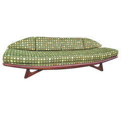 1960 Adrian Pearsall Gondola Sofa with Great Fabric