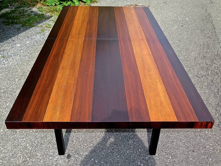 Mid-20th Century Milo Baughman Multi-Wood Dining Table