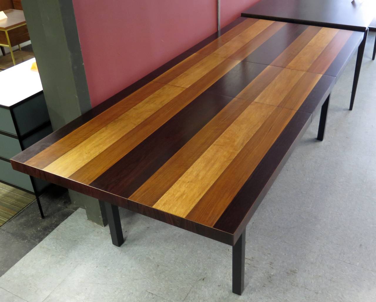 Mid-Century Modern Fabulous 1960s Milo Baughman Multi-Wood Dining Table