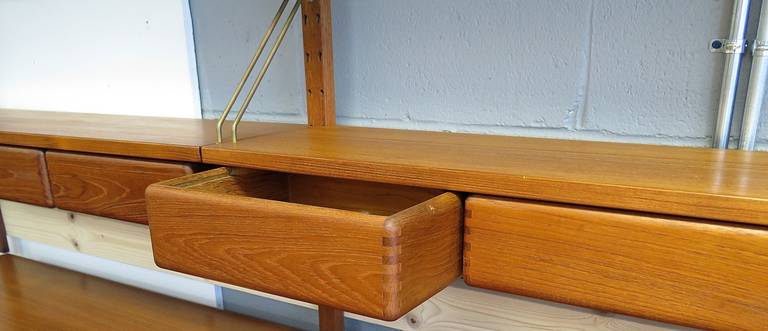 1950 Danish Wall Hanging System In Excellent Condition In Hudson, NY