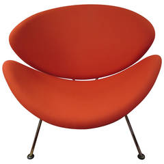 Vibrant 1960s Pierre Paulin for Artifort Orange Slice Chair