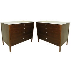 Retro Fantastic Pair 1950 Knoll 4 Drawer Dressers