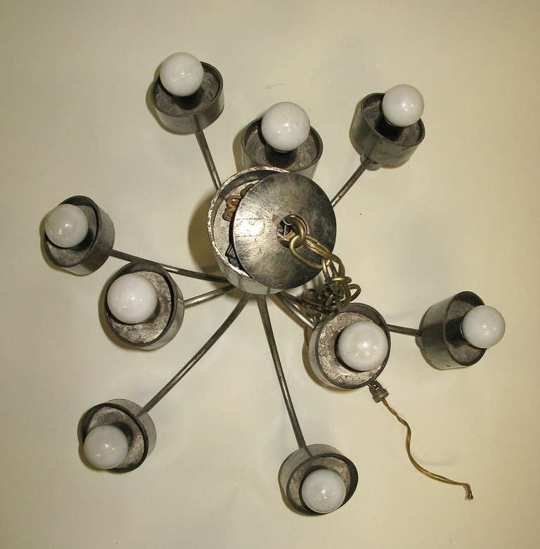 Mid-20th Century 1960 Fantoni Brutalist Hanging Light For Sale