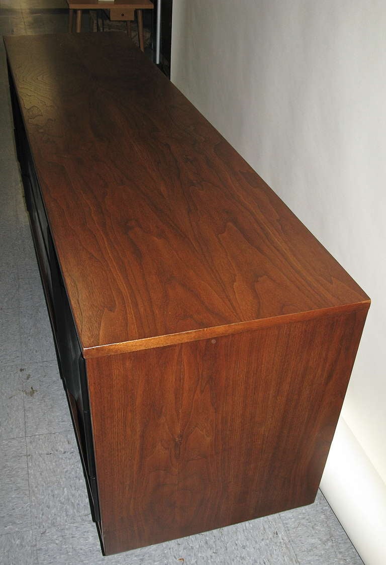 American Unique 1950 Walnut Case 9 Drawer Dresser
