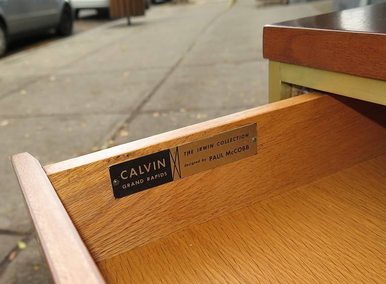 Mid-20th Century   Paul McCobb Calvin Group-Irwin Collection, Two-Drawer Stand For Sale