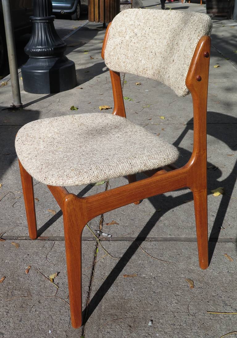 1960 Eric Buck for OD Mobler Set of 6 Side Chairs