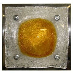 1960 Murano Glass Pair Wall Sconces-Mazzega