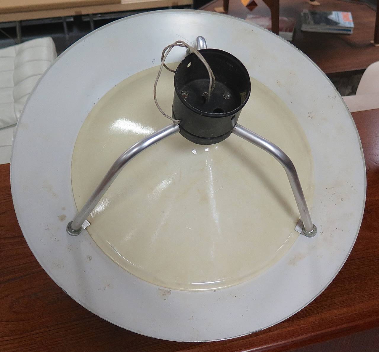 1950 Pair of Outdoor Aluminum Pole-Mount Lights 1